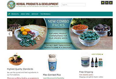 thumbnail image - Herbal Products & Development website